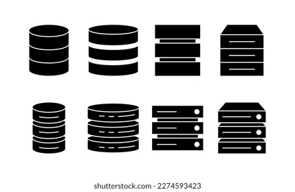 Database icon vector for web and mobile app. database sign and symbol