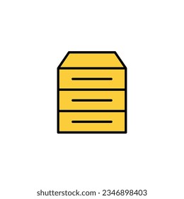 Database icon vector for web and mobile app. database sign and symbol
