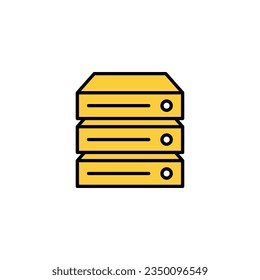 Database icon vector for web and mobile app. database sign and symbol