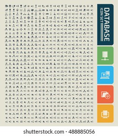 Database icon,clean vector