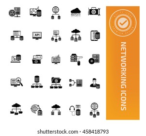 
Database icon,Networking icon set,vector