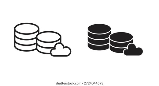 Projeto do logotipo dos ícones do banco de dados, Ícones do pictograma