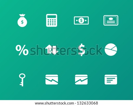 Database Icons on white background. Vector illustration.