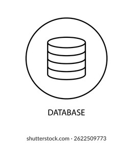 database icons  symbol vector elements for infographic web