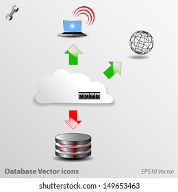 Database Icons Vector