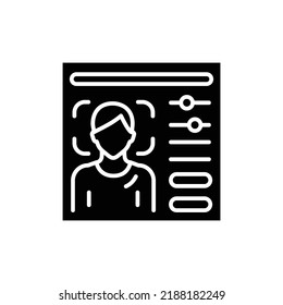 Database identification сolor line icon. Pictogram for web page.