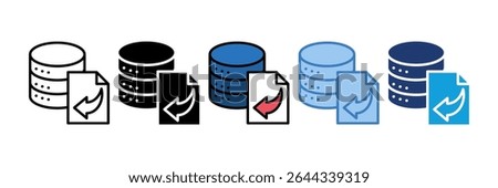 Database Import Icon Element For Design