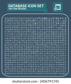 Database And Internet Vector Icon Set