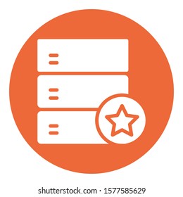 
Database  Isolated Vector Icon fully editable
