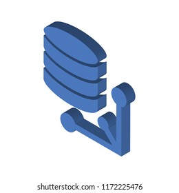 Database isometric left top view 3D icon