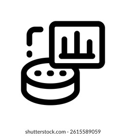 database line icon. Clean and minimalist vector icon for websites, mobile apps, presentations, and logos. Fully scalable and customizable for any project.