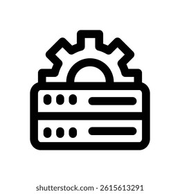 database line icon. Clean and minimalist vector icon for websites, mobile apps, presentations, and logos. Fully scalable and customizable for any project.