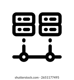 database line icon. Clean and minimalist vector icon for websites, mobile apps, presentations, and logos. Fully scalable and customizable for any project.