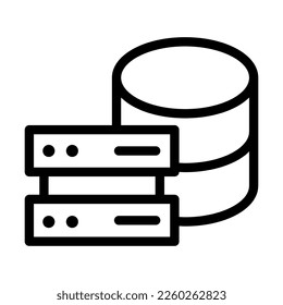 database line icon illustration vector graphic