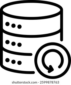 database line icon illustration vector