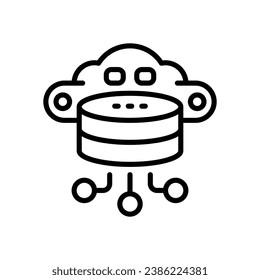 database line icon. vector icon for your website, mobile, presentation, and logo design.