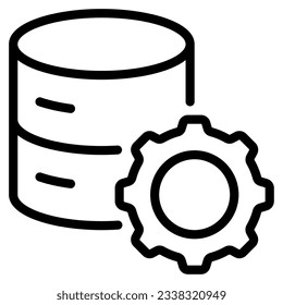 Database Management Icon can be used for web, mobile app, infographic, etc