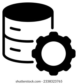 Database Management Icon can be used for web, mobile app, infographic, etc