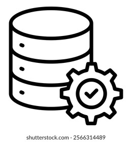 Database Management Icon Element For Design