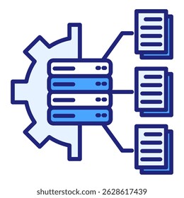 Elemento Ícone De Gerenciamento De Banco De Dados Para Design