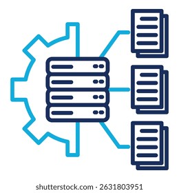 Elemento De Icono De Administración De Bases De Datos Para Diseño