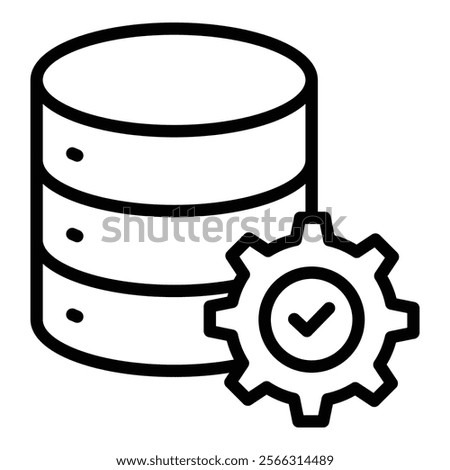 Database Management Icon Element For Design