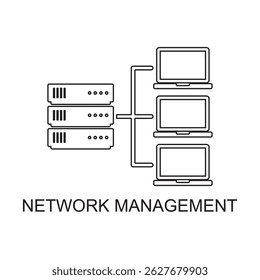 ícone gerenciamento de banco de dados, ícone rede