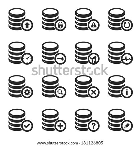 Database Management Icon Set