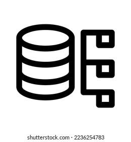 Database Management Icon Vector Symbol Design Illustration