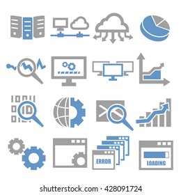 database management system icon set