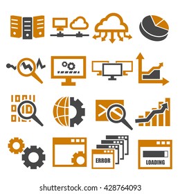 database management system icon set