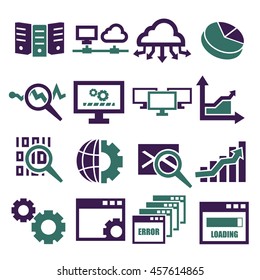 database management system icon set