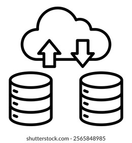 Database Migration Icon Element For Design