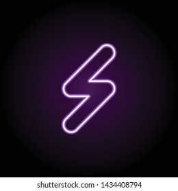database neon icon. Elements of web set. Simple icon for websites, web design, mobile app, info graphics
