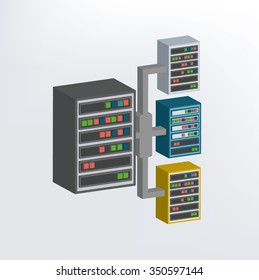 Database network design,three dimension,vector