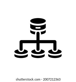 Database network icon. Vector EPS file.