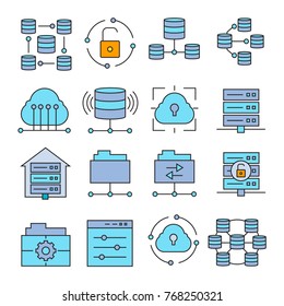 database and network icons