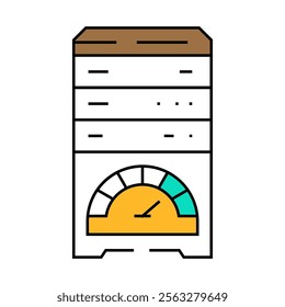 database performance line icon vector. database performance sign. isolated symbol illustration