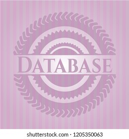 Database pink emblem