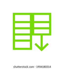 Database pixel perfect icon vector minimalist with solid color. suitable for UIUX, print templete, Web design and other