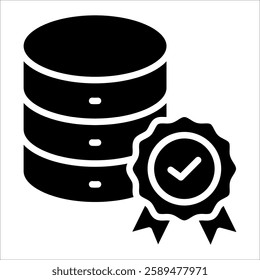 Database Quality Icon Element For Design
