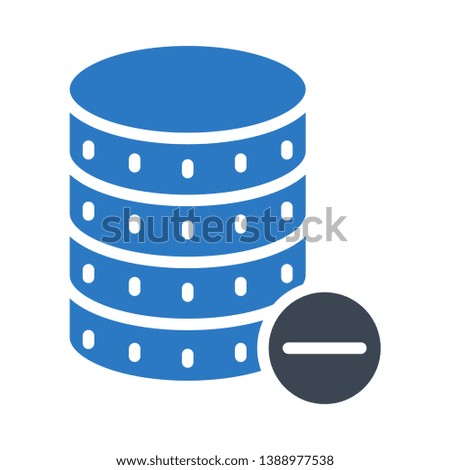 database remove glyph double color
