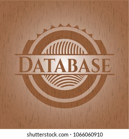  Database retro wood emblem