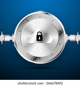 database in safety concept background