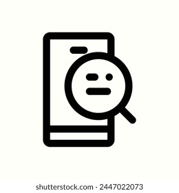 database, search phone data icon, isolated icon in light background, perfect for website, blog, logo, graphic design, social media, UI, mobile app