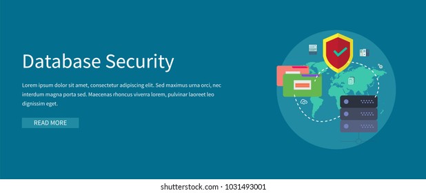 Database Security Conceptual Banner Design