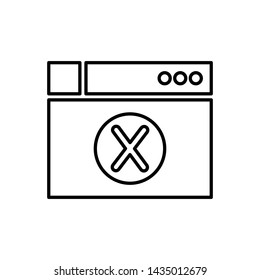 Database, server, browser icon - Vector. Database vector icon