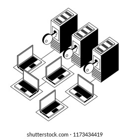 database server center security protection networking