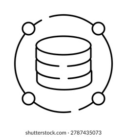 Database server centralizing information, connecting multiple data nodes within a distributed network, facilitating digital storage and cloud computing services