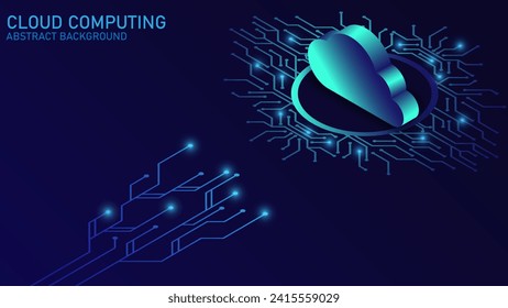 Database server cloud network isometric background. Data security modern concept. A transparent shield of the Cloud database from virus attacks and hackers. vector illustration.	

